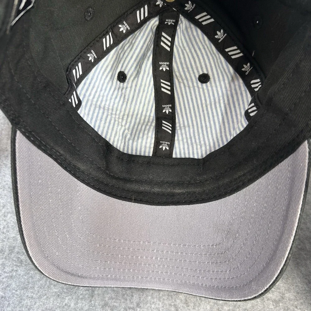 Adidas Originals Trefoil Logo Black Dad Hat Cap Adjustable Strapback OSFW